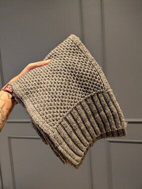 Gray J. Crew Wool Scarf